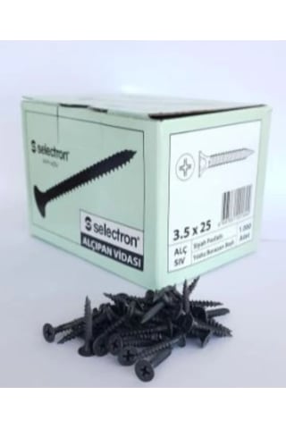 Selectron 3.5x25 Matkap Uçlu Alçıpan Vidası 0.5 MM