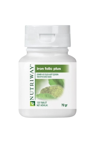 Amway Nutriway Iron Folic Plus 120 Tablet-Demir Ve Folik Asit