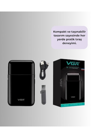 45 Dakika Çalışma Süreli Şarjlı Tıraş Makinesi Abs Gövdeli Tkndy-bsva4969