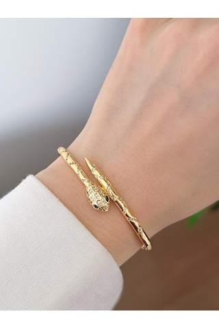 Çelik Yılan Bileklik Gold 89460674