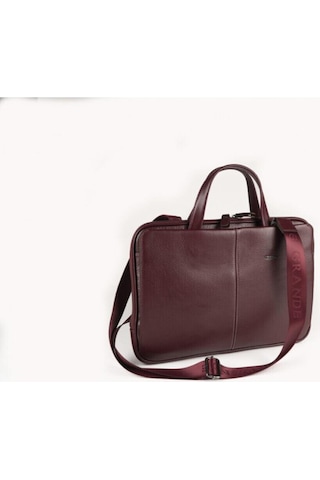 %100 Hakiki Deri Bordo Laptop Ve Evrak Çantası Grd6873-133849 Siyah