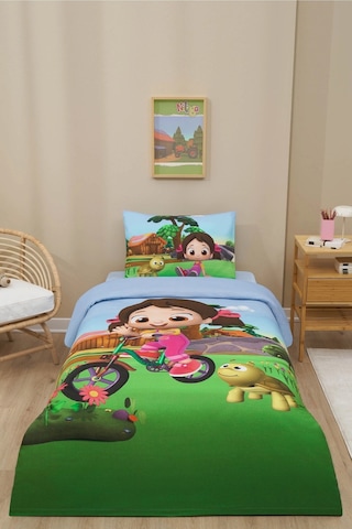 Özdilek Lisanslı Tek Kiş. Çocuk Pike Takımı-niloya Tatilde Yeşil