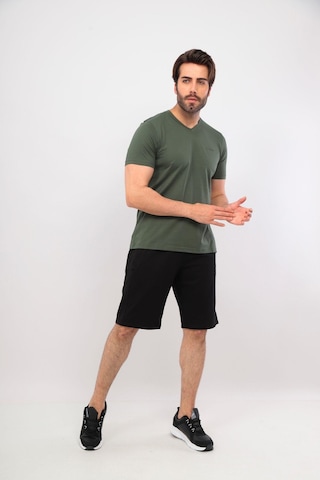 Fore Sport Erkek V Yaka T-shirt Haki