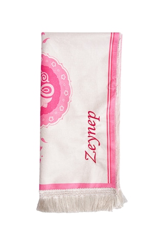Cami Desenli İsimli Çocuk Seccadesi - İsme Özel Nakışlı - Pembe Pembe