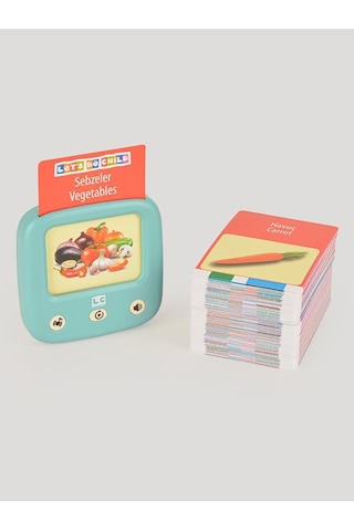 Let's Be Child Öğretici Türkçe & İngilizce Konuşan Kartlar Mavi