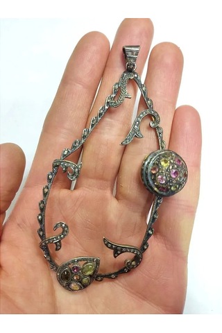 Turmalin Elmas Kolye Ucu 284