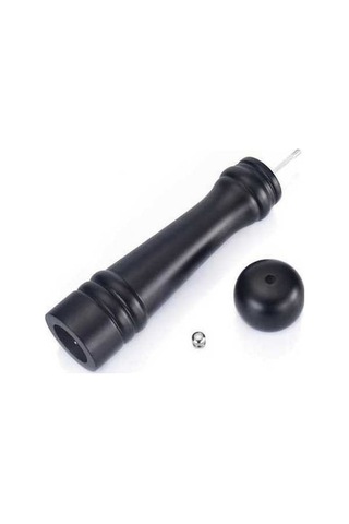 Didadodo : Fonksiyonel Tasarım : Manuel Tuz & Biber Öğütücü - Baharatlı Mutfak Pratikliği Şık Baharat Değirmeni - Siyah Siyah Siyah