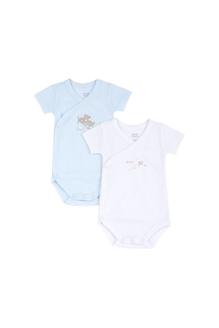 Chicco Kız Bebek 2li Kısa Kollu Body Set 09102083000000 000021 Mavi