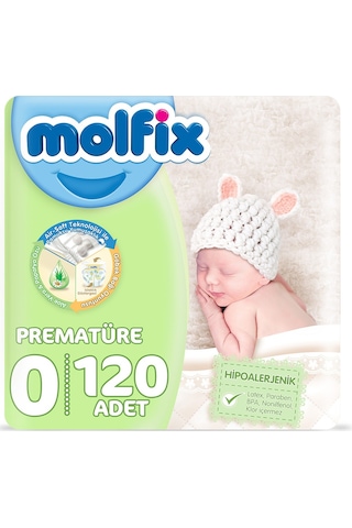 Molfix Prematüre 0 Beden Çocuk Bezi 120 Adet
