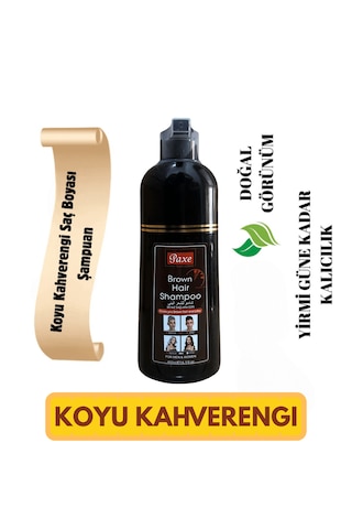 Paxe Brown Hair Shampoo Beyaz Saç Kapatıcı Şampuan Kahverengi Renk 400ml