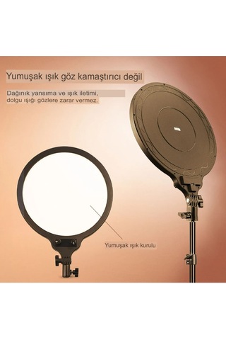 14 İnç Youtube Makyaj Canlı Akışı Video Fotoğrafçılığı Aydınlatma İçin Led Stüdyo Fotoğraf Panel