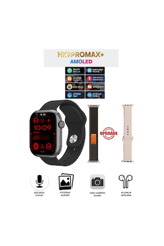 Watch9 Hk9 Pro Max Plus 2024 Fotoğraf Albümü Kulaklık Bağlantısı Upgrade Versiyon 3 Kordon