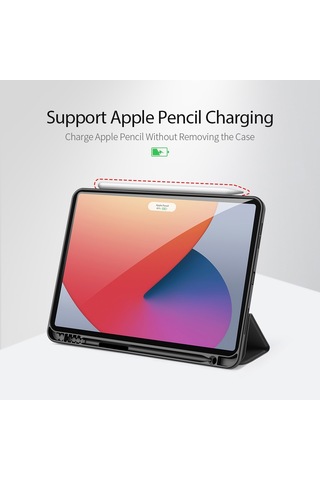 iPad Uyumlu Pro İçin Dux Ducıs Üç Katlı Stand Tasarımlı Kalem Yuvalı İş Tarzı Tablet Koruyucu Kılıf 11 İnç