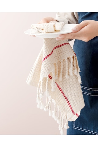 Madame Coco Claire Mutfak Havlusu Hvlu0000000109 40 X 60 Cm-kırmızı/bej