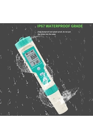 Trendooze Suntek Su Kalite Ölçer - Ph, Tds, Temp, Ec, Sg, Orp, Sıcaklık Detaylı Ölçüm