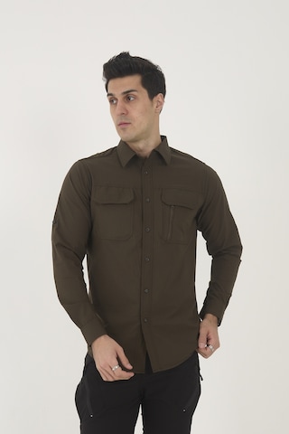 Camp Scoutland Camp376 Outdoor Tactical Rahat Ve Kullanışlı Su İticili Erkek Taktik Gömlek Haki