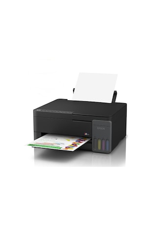 Epson Ecotank L3350 Wi-fi + Tarayıcı + Fotokopi Renkli Çok Fonksiyonlu Tanklı Yazıcı C11cl62413 + Siyah Mürekkep