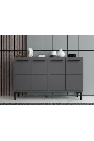 Vedi Konsol Tv Sehpası Tv Ünitesi Modern Tasarım- Antrasit