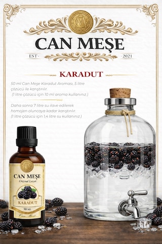 Can Meşe Hazır Karışım Karadut Kiti - Hazır Karışım Karadut Aroması 50 ML
