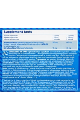 Olimp Ashwa/gandha Ksm66 60 Kapsül