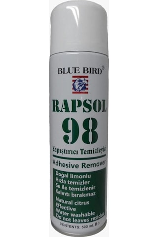Blue Bırd Rapsol 98 Kumaş Yapıştırıcı Temizleme Spreyi 500 Ml., Tyb231424532d210923123845
