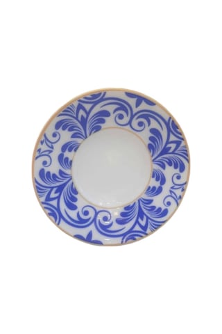 Modern Desenli 6'lı Kahve Fincan Takımı Mavi