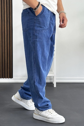 Edwoxmen Erkek Baggy Kalıp Pantolon Mavi Edw130-mavi Mavi