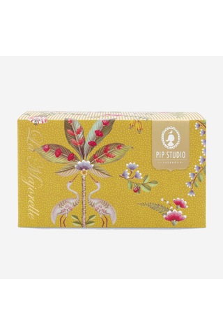 Sarı Porselen Çay Fincan Seti 280 Ml