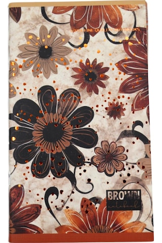 Gıpta Brown Book 13x21 60 Yaprak Karton Kapak Tel Dikişli Not Defteri Çizgili 7594 Çok Renkli