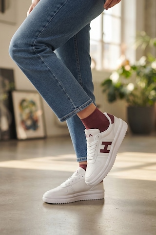 Ayakkabı Fuarı Elit Asqla1457 Kadın Klasik Sneaker Beyaz
