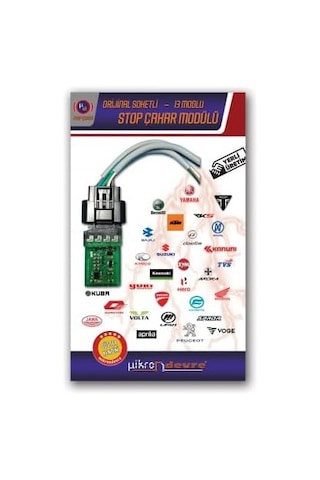 Mikron Devre Dominar 250 Uyumlu 13 Modlu Stop Çakar Modülü Uçak Kanadı Orijinal Soket F1 Stil Çakarlı Stop Devres