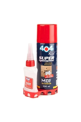 404 Mdf Aktivatörlü Hızlı Yapıştırıcı 50 Gr + 200 Ml Soğutucu 404 Mdf Aktivatörlü Hızlı Yapıştırıcı 50 Gr + 200 Ml Soğutucu