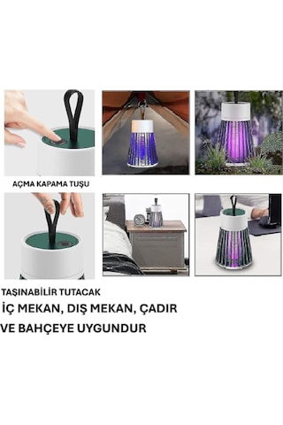 Büro Ev Ofis Yazlık Hijyeni İçin Taşınır Mini Uv Sinek Lambası