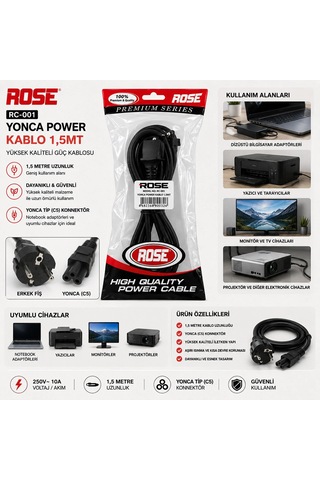 Power Güç Kablosu Erkek Yonca Pl-8514 5580 Diğer
