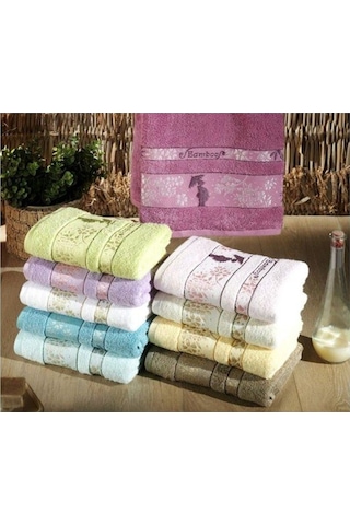 Bambu Havlu Seti 6'lı %100 Gerçek Bamboo El Yüz Havlusu