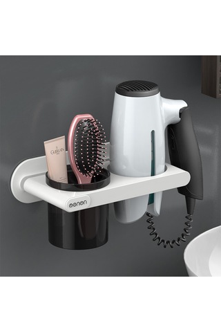 Mengni-menen Saç Kurutma Makinesi Tutucu Duvara Monte Saç Beyaz Diğer