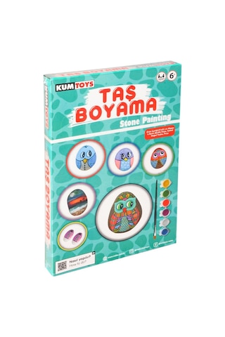 5307 Kumtoys Taş Boyama - Stone Painting / +6 Yaş