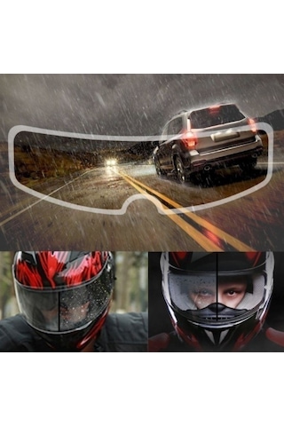 Motosiklet Kaskı İçin Yağmur Kaydırıcı