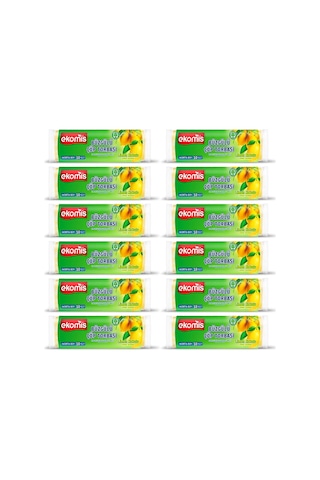 Ekomis Limon Kokulu Büzgülü Çöp Torbası Orta Boy 10 Lu 12 Paket