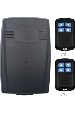 Motion003 Garaj Kapısı Alıcı 1 Siyah Alıcı Ve 2 Uzaktan Kumanda 433.92mhz 12v 24v Uyumlu 2 Kanallı Röle Anahtarlı Sabit Yuvarlak Kodlu