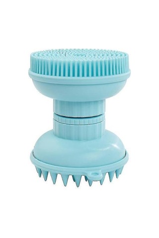 Pet Tarak Fırçaları 2 1 Pet Köpek Kedi Silikon Banyo Fırçası Köpek Banyo Fırçası Pet Banyo Mavi