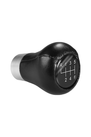 Fortunelane Bmw 3-6 Serisi E34-90 Uyumlu 6vites Man.şanz. Kolu - Siyah, Kolay Montaj, Pu Deri Siyah