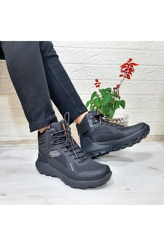 Lotto Crowel Hıgh Siyah Waterproof Fuspetli Kaymaz Erkek Bot 001
