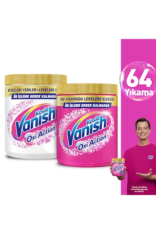 Vanish Oxi Action Deterjan Güçlendirici ve Leke Çıkarıcı Toz Beyazlar için 970 Gr + Renkliler için 970 Gr