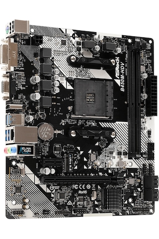 ASRock B450M-HDV R4.0 AMD B450 3200 MHz DDR4 Soket AM4 mATX Anakart