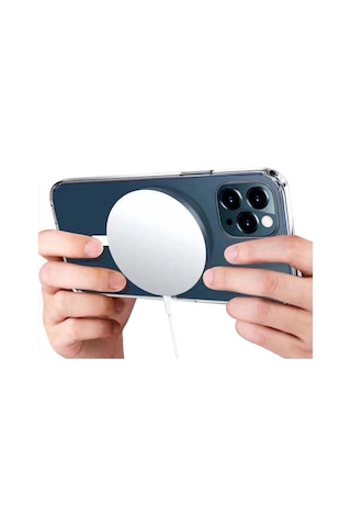 Apple İphone Uyumlu 16 Pro Max Kılıf Magneticsafe Şeffaf Silikon - Şeffaf Renk