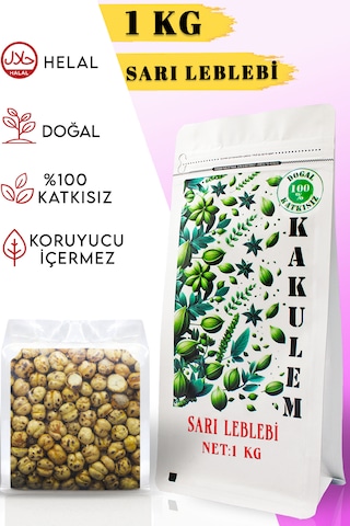 Kakulem Çifte Kavrulmuş Çorum Sarı Leblebi 1 KG