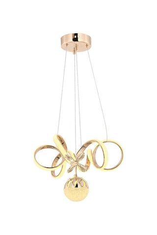 Eray Aydınlatma 9168-1 Gold Kristal Taşlı Led Avize Sarı