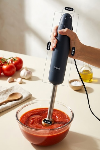 Fressi FR-HB271 1500 W Paslanmaz Çelik Bıçaklı Turbo El Blender