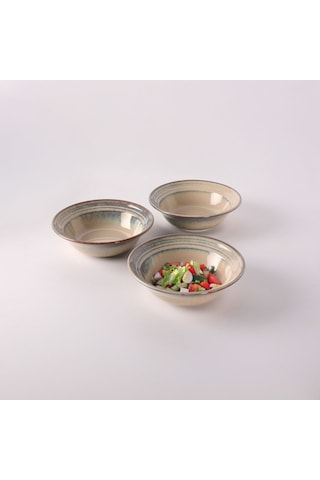 Güral Porselen Valeron 6 Adet 15 Cm Çorba Kasesi Reaktif Agate 969 Diğer